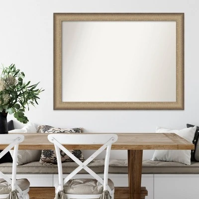 43" X 32" Non-Beveled Elegant Brushed Bronze Wall Mirror - Amanti Art: Polystyrene Frame, Includes Mount Hardware 6 43" X 32" Non-Beveled Elegant Brushed Bronze Wall Mirror - Amanti Art: Polystyrene Frame, Includes Mount Hardware - Image 6