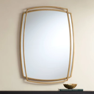 Uttermost Amherst Gold Layered Metal 24" X 34" Wall Mirror 1 Uttermost Amherst Gold Layered Metal 24" X 34" Wall Mirror
