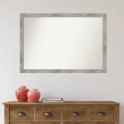 39" X 27" Non-Beveled Dove Square Bathroom Wall Mirror Gray Wash - Amanti Art -Umbra Home Decor Shop GUEST 6a5dcd3a 6981 4832 a856 6205cc627eba 1