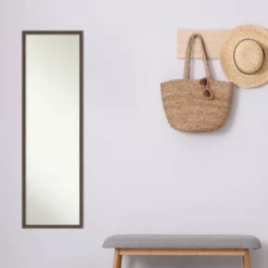 15" X 49" Hardwood Wedge Framed Full Length On The Door Mirror - Amanti Art -Umbra Home Decor Shop GUEST 6b3dc7d6 f79b 46a5 a3b7 c1d4d83c1a12