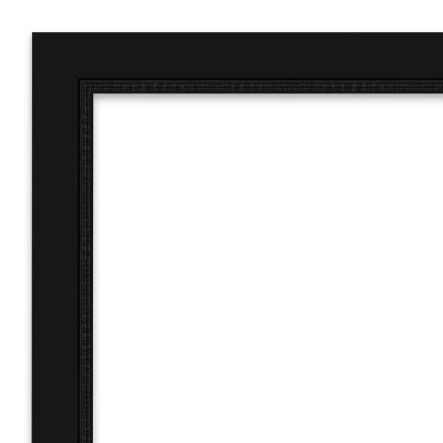 21" X 27" Non-Beveled Avon Black Wall Mirror - Amanti Art 2 21" X 27" Non-Beveled Avon Black Wall Mirror - Amanti Art - Image 2