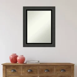 23" X 29" Non-Beveled Tuxedo Black Bathroom Wall Mirror - Amanti Art -Umbra Home Decor Shop GUEST 6c6a4cc2 8de2 4ca1 b11e 28376f569c3e