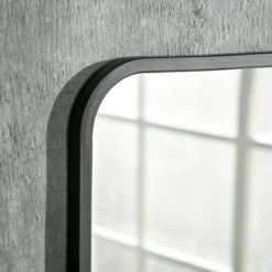 HOMCOM 34" X 21" Rectangle Modern Wall Mirror With Storage Shelf, Mirrors For Wall In Living Room, Bedroom, Black -Umbra Home Decor Shop GUEST 6c6c05f7 bcb4 430a be39 d57ca01592cc