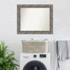 34" X 28" Non-Beveled Silver Luxor Wood Bathroom Wall Mirror - Amanti Art 14 34" X 28" Non-Beveled Silver Luxor Wood Bathroom Wall Mirror - Amanti Art -Umbra Home Decor Shop GUEST 6c947dfc bbb3 4559 b33d b92bc9086b5d