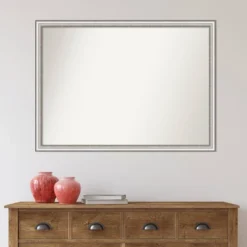 41" X 30" Non-Beveled Salon Silver Narrow Wall Mirror - Amanti Art -Umbra Home Decor Shop GUEST 6c9c74e1 9a39 4d0d b9fc d5954f247799