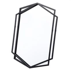 LuxenHome Black Metal Hexagon Frame Wall Accent Mirror For Bathroom & Vanity -Umbra Home Decor Shop GUEST 6cc8a0cd 4c2c 473e ab00 4efbf64555bd