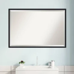 Amanti Art 37" X 25" Lucie Framed Bathroom Vanity Wall Mirror Black : Modern Rectangle, No Assembly Required 9 Amanti Art 37" X 25" Lucie Framed Bathroom Vanity Wall Mirror Black : Modern Rectangle, No Assembly Required -Umbra Home Decor Shop GUEST 6cd6ff8d 58d3 41e1 9ca4 41864d1fcd90