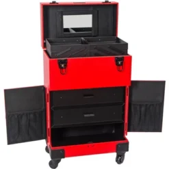 SHANY Large Travel Makeup Case With Mirror - RED -Umbra Home Decor Shop GUEST 6dc51012 6939 4d4a 825e ec55c19bed0d