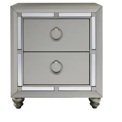 CAVINAS Bedroom Dresser With 2/5 Mirror Accents Drawer,Dressers & Chest Of Drawers With Bun Foot For Living Room,Entryway 4 CAVINAS Bedroom Dresser With 2/5 Mirror Accents Drawer,Dressers & Chest Of Drawers With Bun Foot For Living Room,Entryway - Image 4