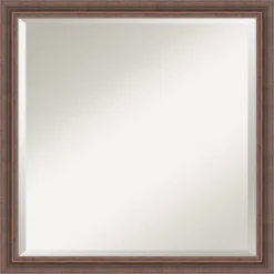 Amanti Art Distressed Rustic Brown Beveled Wood Bathroom Wall Mirror -Umbra Home Decor Shop GUEST 6e6ec7d2 f3be 468f ae62 2e1dbcca6a90