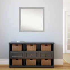 29" X 29" Non-Beveled Vista Brushed Nickel Narrow Wall Mirror - Amanti Art -Umbra Home Decor Shop GUEST 6e820f26 ad1e 4adf ad64 598434e7805a