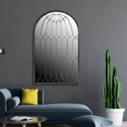 Arched Mirror With Iron Cage Design Wall Mirror - Storied Home -Umbra Home Decor Shop GUEST 6ee0de20 8c8f 46b1 b5ea 9df97a3741a5