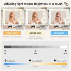 Makeup Vanity Desk With Mirror, Lights, And Charging Station, White -Umbra Home Decor Shop GUEST 6f0fd03f 9236 487f b0ca 07d794c60bf3