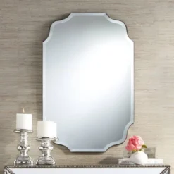 Noble Park Vita Oval Vanity Wall Mirror Rustic Industrial Beveled Distressed Bronze 23 1/2" Wide For Bathroom Bedroom Living Room Home Office Entryway