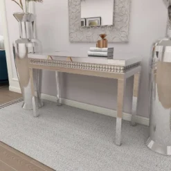 Glam Mirror And Wood Console Table Gold - Olivia & May -Umbra Home Decor Shop GUEST 7090ba41 79ae 45a3 a076 cd973c4ed29b