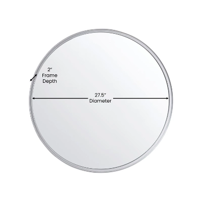 Flash Furniture Jennifer Metal Framed Wall Mirror - Large Accent Mirror For Bathroom, Vanity, Entryway, Dining Room, & Living Room 7 Flash Furniture Jennifer Metal Framed Wall Mirror - Large Accent Mirror For Bathroom, Vanity, Entryway, Dining Room, & Living Room - Image 7
