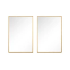 Lirago 36" Modern Gold Framed Bathroom Mirror Sleek Rectangular Vanity Mirror With Easy Installation For Bathroom Bedroom Or Entryway Set Of 2 11 Lirago 36" Modern Gold Framed Bathroom Mirror Sleek Rectangular Vanity Mirror With Easy Installation For Bathroom Bedroom Or Entryway Set Of 2 -Umbra Home Decor Shop GUEST 7099e684 c4ee 428d 8336 b7e6db6e2ff2