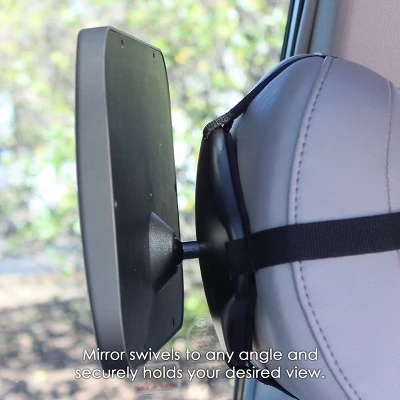Lusso Gear Baby Backseat Car Mirror For Rear Facing Car Seats, Extra Wide, Stable And Shatterproof 3 Lusso Gear Baby Backseat Car Mirror For Rear Facing Car Seats, Extra Wide, Stable And Shatterproof - Image 3