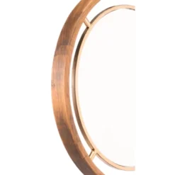 ZM Home 24" Luxe Round Mirror Gold