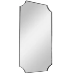 Uttermost Lennox Nickel Scalloped Corner Wall Mirror – 22"x40" Rectangular Accent -Umbra Home Decor Shop GUEST 70de6f32 c97e 441a baca 31b0f1cd822f