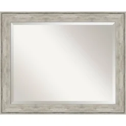 Crackled Framed Bathroom Vanity Wall Mirror Metallic - Amanti Art -Umbra Home Decor Shop GUEST 70ea34f5 1454 43a0 8fb6 0ede208a8bfb