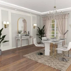 Glam Mirror And Wood Console Table Gold - Olivia & May -Umbra Home Decor Shop GUEST 727df16e be28 46b7 a449 4068cb8939a3