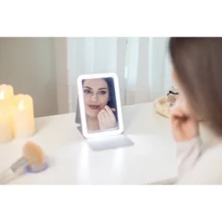 IHome Ultra Thin Portable Lighted Vanity Makeup Mirror -Umbra Home Decor Shop GUEST 72856e32 8d95 470c aaae 96ef4ff27ae9