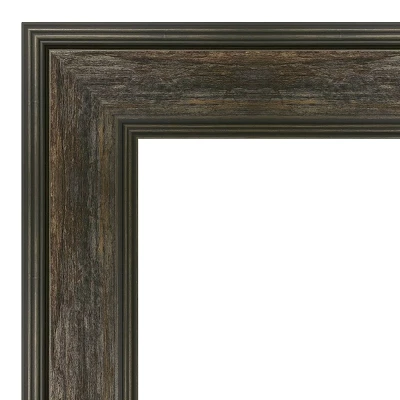 42" X 30" Non-Beveled Rail Rustic Char Wall Mirror - Amanti Art 2 42" X 30" Non-Beveled Rail Rustic Char Wall Mirror - Amanti Art - Image 2