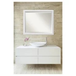 32" X 26" Blanco Wood Framed Wall Mirror White - Amanti Art -Umbra Home Decor Shop GUEST 73546792 4408 45bb 8d90 7126cb93e748