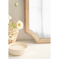 Kate & Laurel All Things Decor 23"x32" Carlow Wood Arched Mirror Natural -Umbra Home Decor Shop GUEST 73a2056a f280 450f 898b e5a5d93d79db