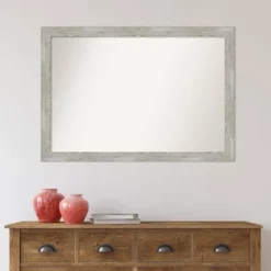 40" X 28" Non-Beveled Dove Narrow Bathroom Wall Mirror Gray Wash - Amanti Art -Umbra Home Decor Shop GUEST 740f028a b58d 451e 9b19 acc24560ac97