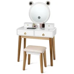 Tangkula Makeup Dressing Vanity Table Set W/ Touch Screen Mirror -Umbra Home Decor Shop GUEST 749bd943 43e1 4b01 9312 5e8d0662c076