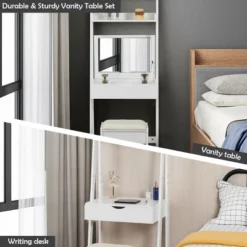 Costway Vanity Set Makeup Dressing Table W/Flip Top Mirror Hooks Shelves -Umbra Home Decor Shop GUEST 7522de92 5204 4115 a861 d0a589064aa7