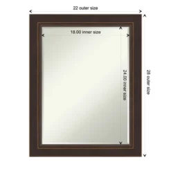 Amanti Art Lara Bronze Petite Bevel Wood Bathroom Wall Mirror 28.5 X 22.5 In. 11 Amanti Art Lara Bronze Petite Bevel Wood Bathroom Wall Mirror 28.5 X 22.5 In. -Umbra Home Decor Shop GUEST 752897b2 38ce 4fe8 a79e 8f45d295c034
