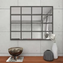 Glass Window Pane Inspired Wall Mirror Black - Olivia & May -Umbra Home Decor Shop GUEST 75c373d2 dc22 4260 8c21 214bee866fbd