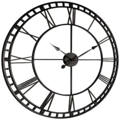 39" Tower Wall Mirror Black - Infinity Instruments: Oversized, Roman Numerals, High Torque Movement -Umbra Home Decor Shop GUEST 75ee87e2 f46f 43c1 91f8 f47c19adf987