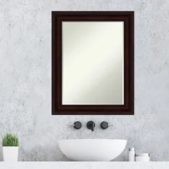 Amanti Art Coffee Bean Brown Petite Bevel Bathroom Wall Mirror 29 X 23 In. -Umbra Home Decor Shop GUEST 760b815f d18f 412b 8475 6470103559a4