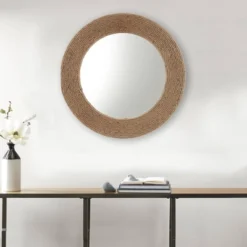 Round Cove Jute Decorative Wall Mirror Natural - Madison Park -Umbra Home Decor Shop GUEST 76e84c67 48f6 406c 9a45 a303bc776191