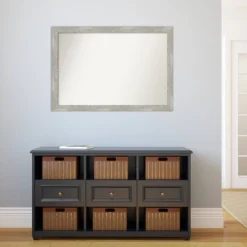 40" X 28" Non-Beveled Dove Narrow Bathroom Wall Mirror Gray Wash - Amanti Art -Umbra Home Decor Shop GUEST 77044721 63cd 4453 8451 5dce8422ffde