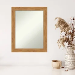 22" X 28" Non-Beveled Carlisle Blonde Wood Wall Mirror - Amanti Art -Umbra Home Decor Shop GUEST 7889eb9f 6c79 4c16 be12 9112bd60815f