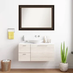 42"x30" Villa Wood Wall Mirror, Oil Rubbed Bronze Frame, Modern Decor - Amanti Art -Umbra Home Decor Shop GUEST 798200f8 55d1 4d77 8217 45042303ebf1