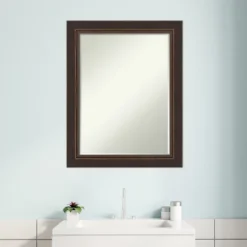 Amanti Art Lara Bronze Petite Bevel Wood Bathroom Wall Mirror 28.5 X 22.5 In. 13 Amanti Art Lara Bronze Petite Bevel Wood Bathroom Wall Mirror 28.5 X 22.5 In. -Umbra Home Decor Shop GUEST 7a2b33f4 f83b 40ee bfae e053209bf8da