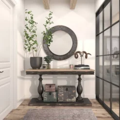 Industrial Metal Wall Mirror Gray - Olivia & May -Umbra Home Decor Shop GUEST 7a2e0374 a8e7 4967 826d e3d46bf7d049