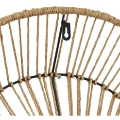 Newhill Designs Jefferson Round Vanity Wall Mirror Vintage Rustic Black Iron Natural Hemp Rope Frame 27 1/2" Wide For Bathroom Bedroom Living Room -Umbra Home Decor Shop GUEST 7a42e800 1d79 46bb b536 743bc7566823