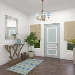 Mother Of Pearl Handmade Mosaic Wall Mirror With Blue Corners Cream - Olivia & May -Umbra Home Decor Shop GUEST 7b134995 e8d3 4f6b 9afc 1a37be0f9b1e