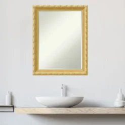 Amanti Art Versailles Gold Petite Bevel Wood Bathroom Wall Mirror 28 X 22 In. -Umbra Home Decor Shop GUEST 7c16bc61 0223 429f 9148 cc78b562ebb3
