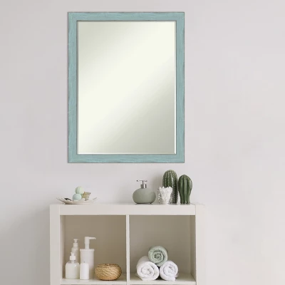 Amanti Art Sky Blue Rustic Petite Bevel Wood Bathroom Wall Mirror 26.25 X 20.25 In. 8 Amanti Art Sky Blue Rustic Petite Bevel Wood Bathroom Wall Mirror 26.25 X 20.25 In. - Image 8