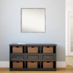 27" X 27" Non-Beveled Shiplap White Narrow Wood Wall Mirror - Amanti Art 15 27" X 27" Non-Beveled Shiplap White Narrow Wood Wall Mirror - Amanti Art -Umbra Home Decor Shop GUEST 7c44e0da d0f3 46f2 bf73 14ad6d8f264c