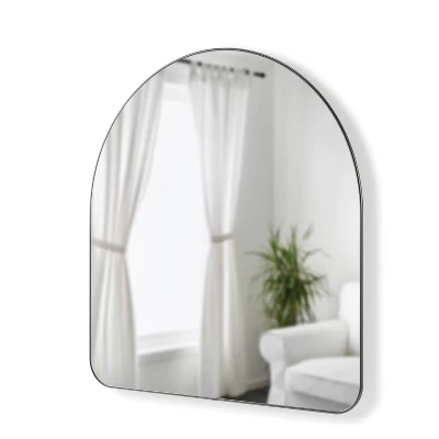 34" X 36" Hubba Arched Mirror Metallic Titanium - Umbra 1 34" X 36" Hubba Arched Mirror Metallic Titanium - Umbra