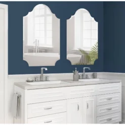 24" X 36" Reign Arch Wall Mirror Silver - Kate & Laurel All Things Decor -Umbra Home Decor Shop GUEST 7cdef1ca 55e1 46ab 865f d3fb545cd94c